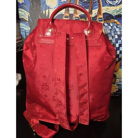 MCM - Red Nylon Backpack - EUC main image 11